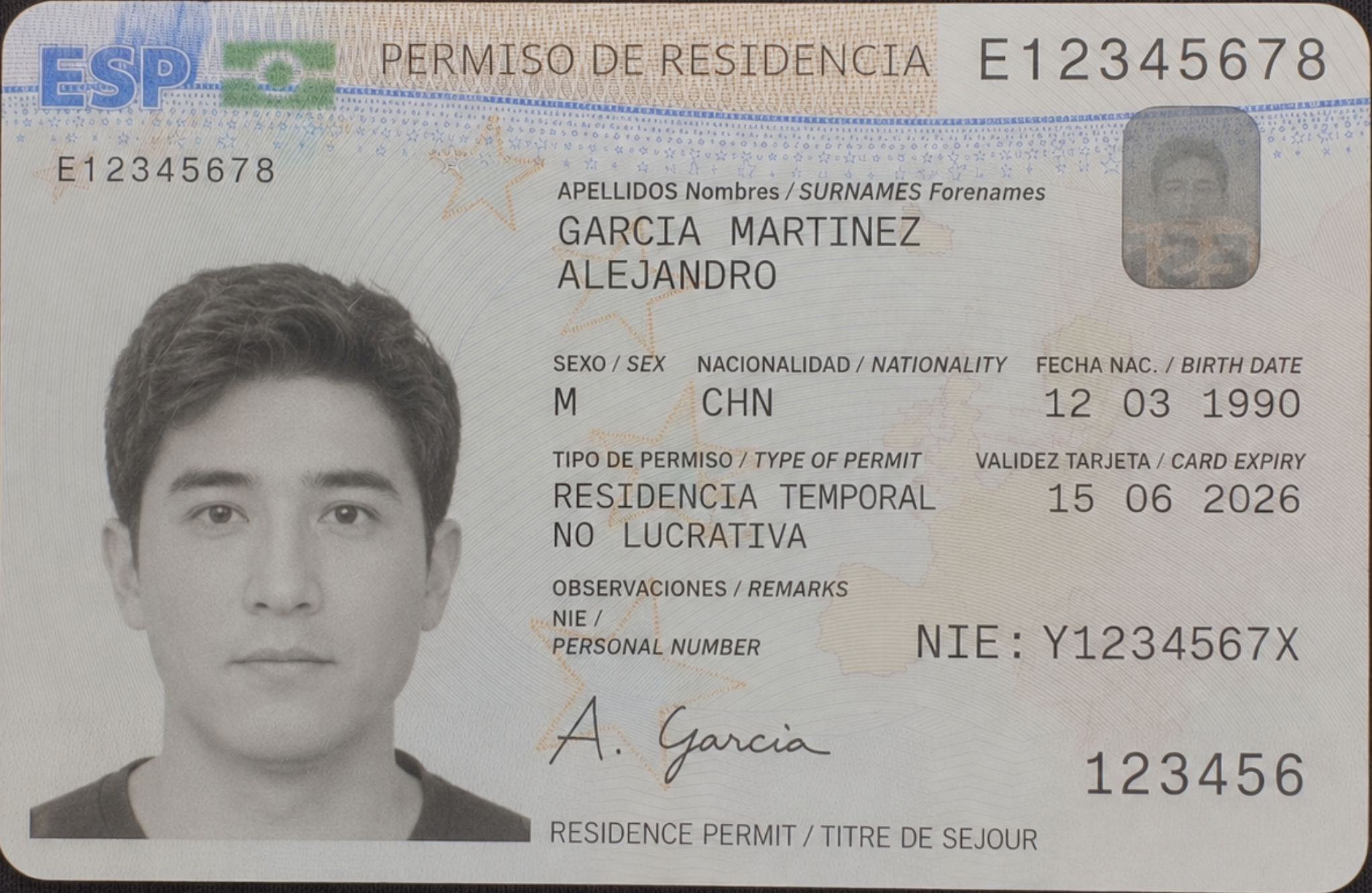 Tarjeta TIE